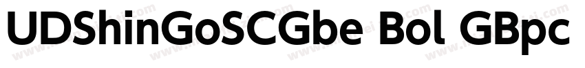 UDShinGoSCGbe Bol GBpc EUC H字体转换